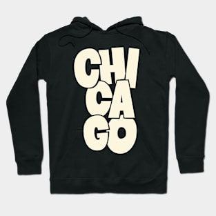 Handsketched Blockletters Chicago Design Hoodie